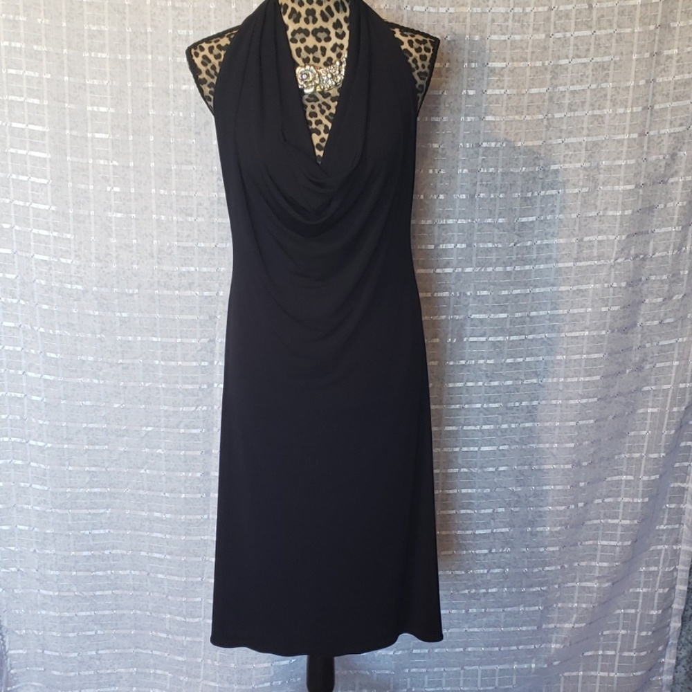 Calvin Klein backless black dress SIZE 10